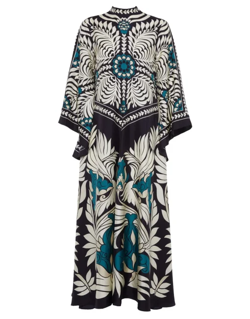 Magnifico DressMix Tiles Placée Black in Silk Twill