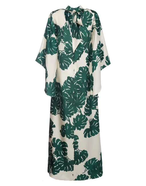 Magnifico DressMonstera in Silk Twill