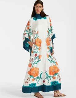 Magnifico DressMorpheus Placée Orange in Silk Twill
