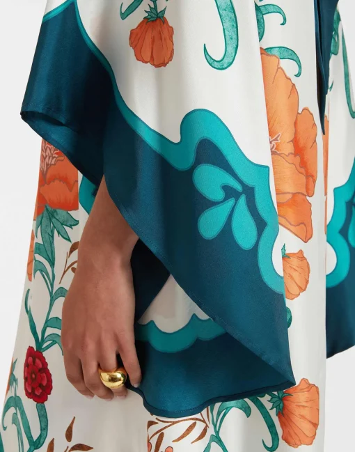 Magnifico DressMorpheus Placée Orange in Silk Twill