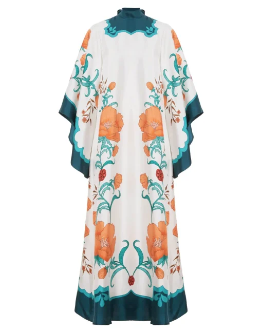 Magnifico DressMorpheus Placée Orange in Silk Twill