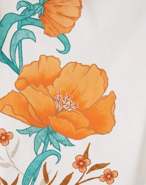 Magnifico DressMorpheus Placée Orange in Silk Twill