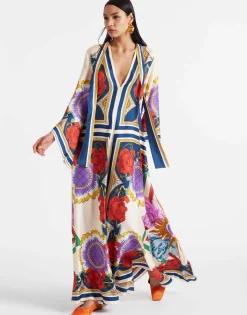 Magnifico DressTaormina Placée Rust in Twill Silk