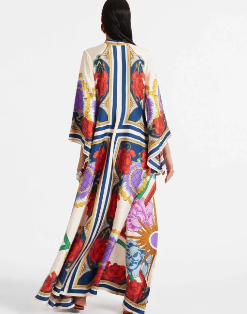 Magnifico DressTaormina Placée Rust in Twill Silk