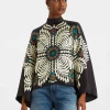 Make An Exit TopMix Tiles Placée Black in Silk Twill