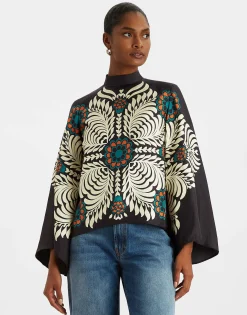 Make An Exit TopMix Tiles Placée Black in Silk Twill