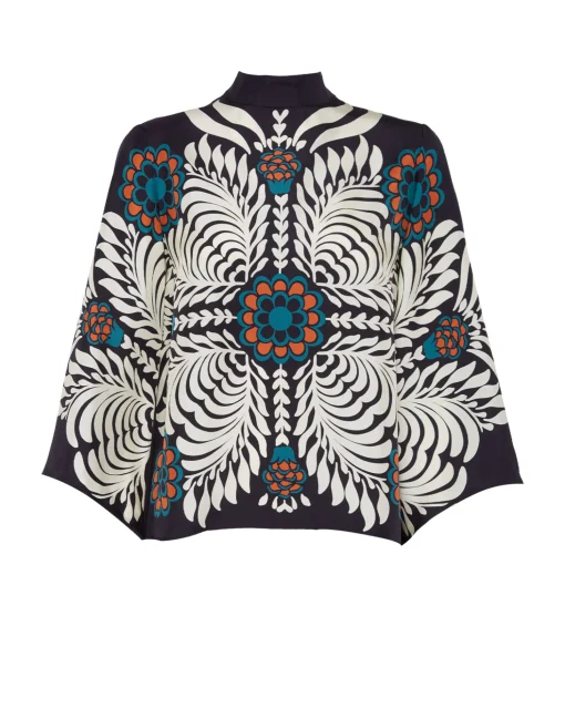 Make An Exit TopMix Tiles Placée Black in Silk Twill