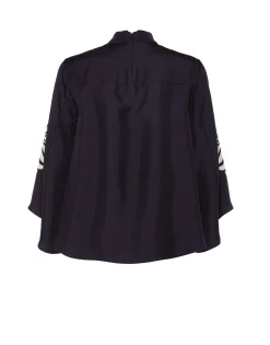 Make An Exit TopMix Tiles Placée Black in Silk Twill