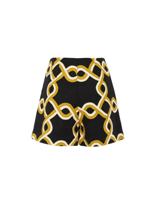 Margarita ShortsTackle Black in Shot Cotton