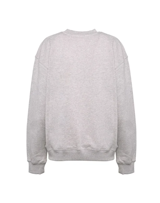 “MATRIARCHY NOW!” Stand-up SweatshirtT.Unita Grigio in Cotton Felpa