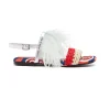 Medal SandalMoonflower Navy in Twill