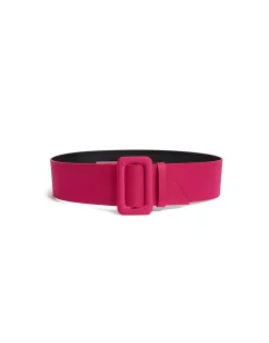 Medium BeltCyclamen in Stretch Satin