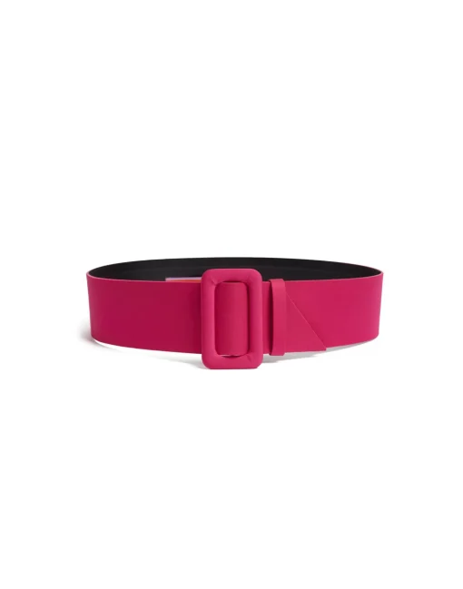 Medium BeltCyclamen in Stretch Satin