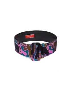 Medium BeltSpritz Blue Petrol in Jacquard
