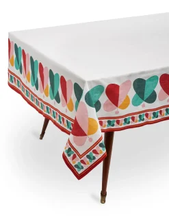 Medium Tablecloth (180x280)Farfalle Ring (Placed) in Linen