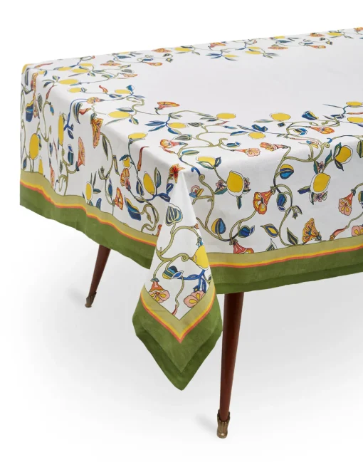Medium TableclothBorboni White in Linen