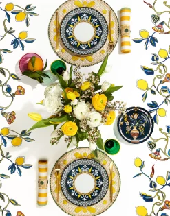 Medium TableclothBorboni White in Linen