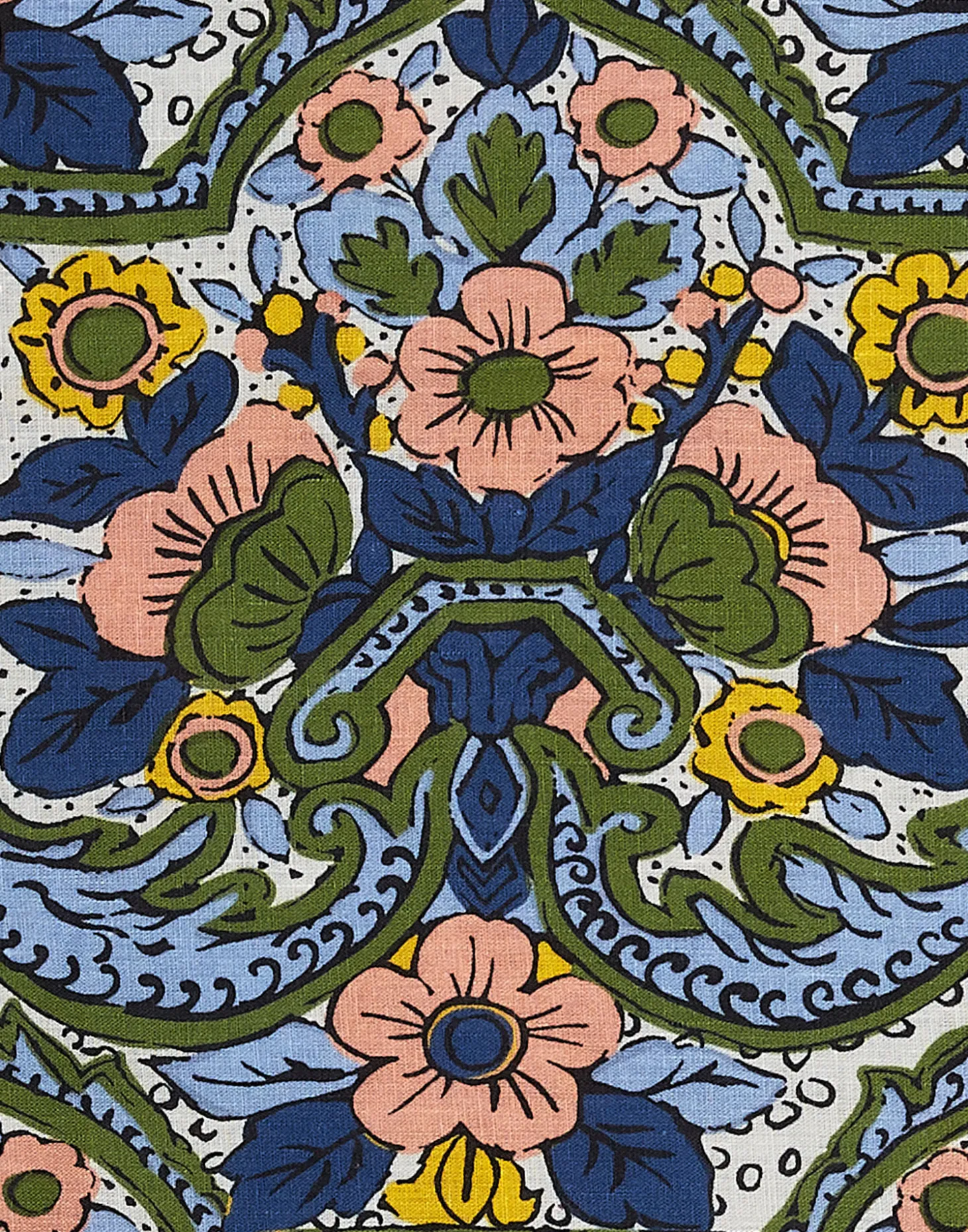 Medium TableclothCorte Blu in Linen