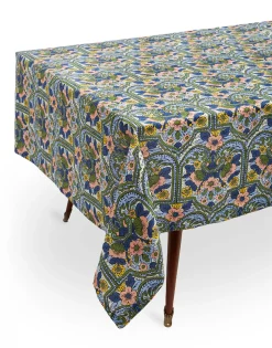Medium TableclothCorte Blu in Linen