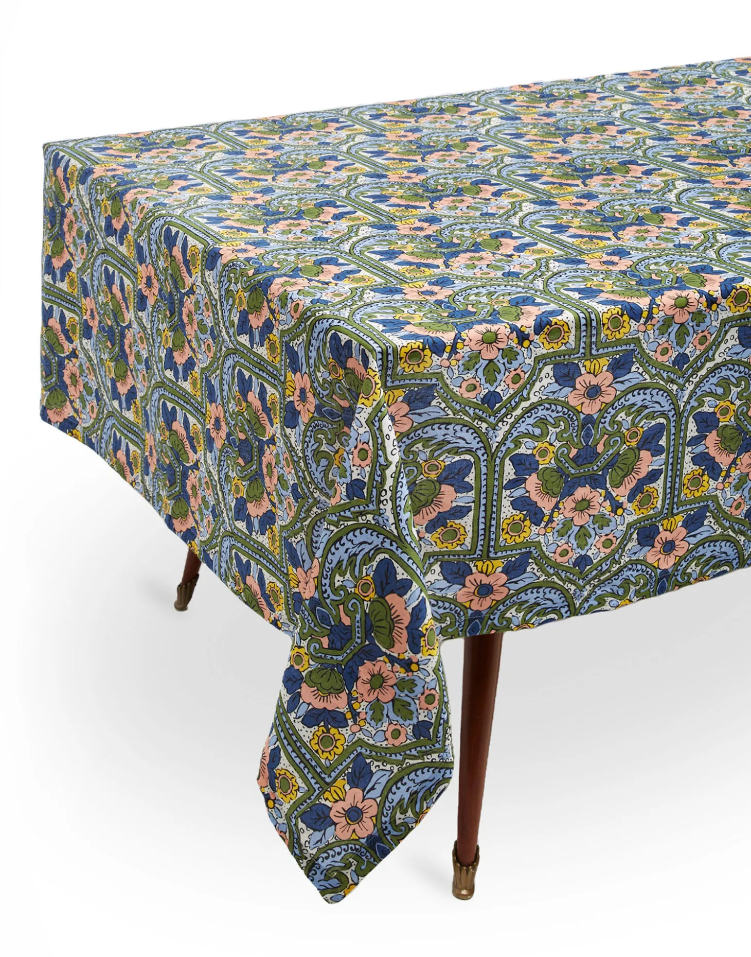 Medium TableclothCorte Blu in Linen