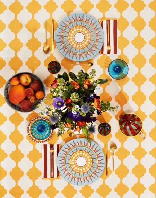 Medium TableclothPlaza Yellow in Linen