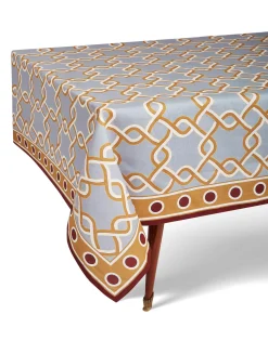 Medium TableclothTackle Turquoise in Linen
