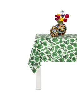 Medium TableclothWildbird Verde in Linen
