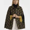 Milano Mini CapeScarab Black in Cady Wool
