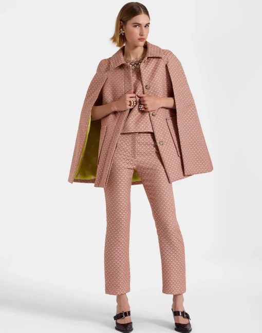 Milano Mini CapeTulip Pale Pink in Jacquard