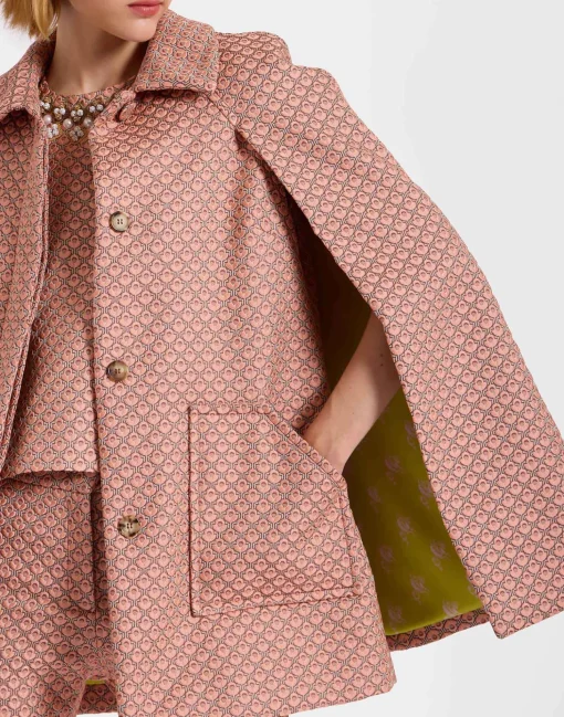 Milano Mini CapeTulip Pale Pink in Jacquard