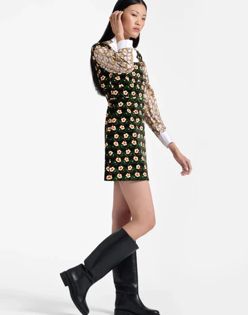 Mini Arabesque DressMayfair Black in Cotton Velvet
