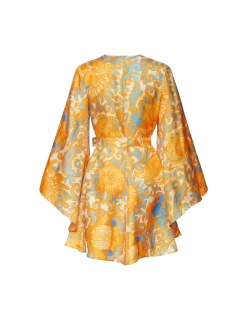 Mini Magnifico DressAnemone Orange in Silk Twill