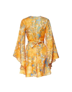 Mini Magnifico DressAnemone Orange in Silk Twill