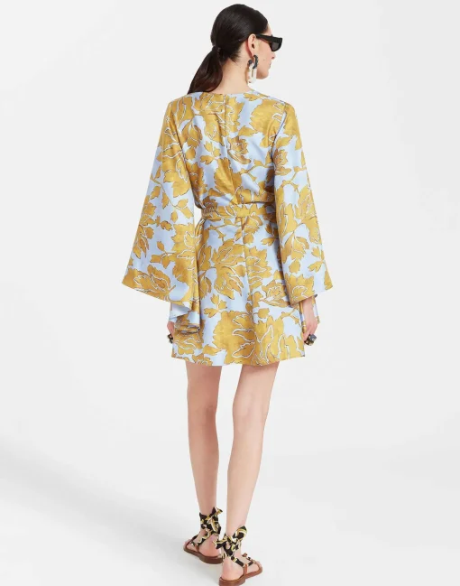 Mini Magnifico DressTangle Light Blue in Silk Twill
