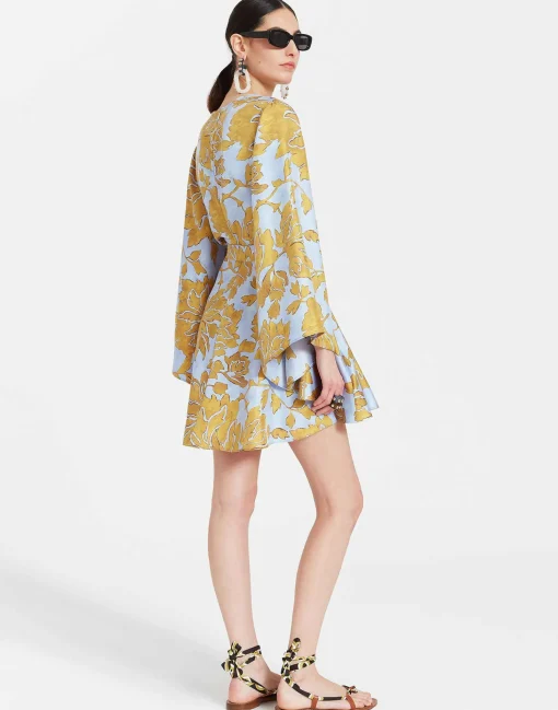 Mini Magnifico DressTangle Light Blue in Silk Twill