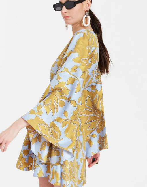 Mini Magnifico DressTangle Light Blue in Silk Twill