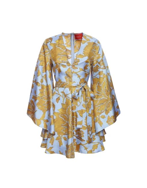 Mini Magnifico DressTangle Light Blue in Silk Twill