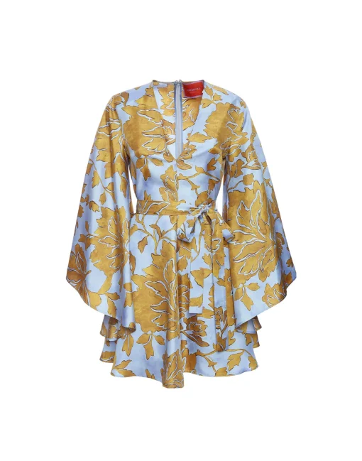 Mini Magnifico DressTangle Light Blue in Silk Twill