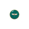 Mini PlateLibellula Green in Porcelain