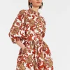 Mini Portofino DressReef White in Printed Lace