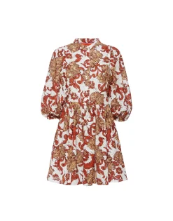 Mini Portofino DressReef White in Printed Lace