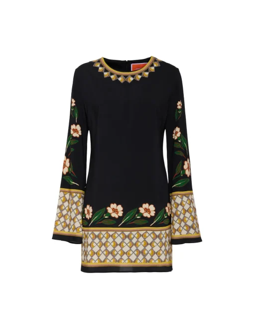 Mini Supreme Swing DressDazed Placée Black in Sable