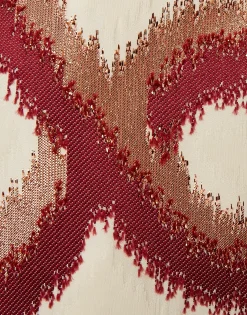 Mini Swing DressTackle Burgundy in Jacquard