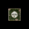 Mini Trinket TrayThe Moon Dark Green in Porcelain