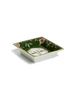 Mini Trinket TrayThe Moon Dark Green in Porcelain