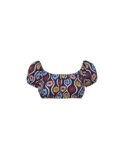 Mirage TopWhitsun Mini Blue in Piquet Lycra