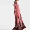 Muumuu DressOltrarno Placée Pink in Silk Twill