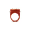 Nefertiti RingSolid Pink in Acrylic Resin