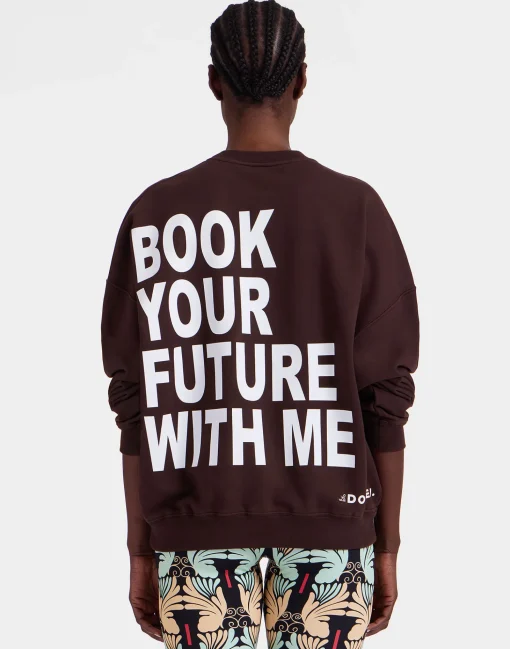 Off Court SweatshirtSolid Brown in Jersey