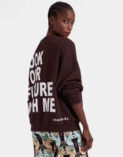 Off Court SweatshirtSolid Brown in Jersey